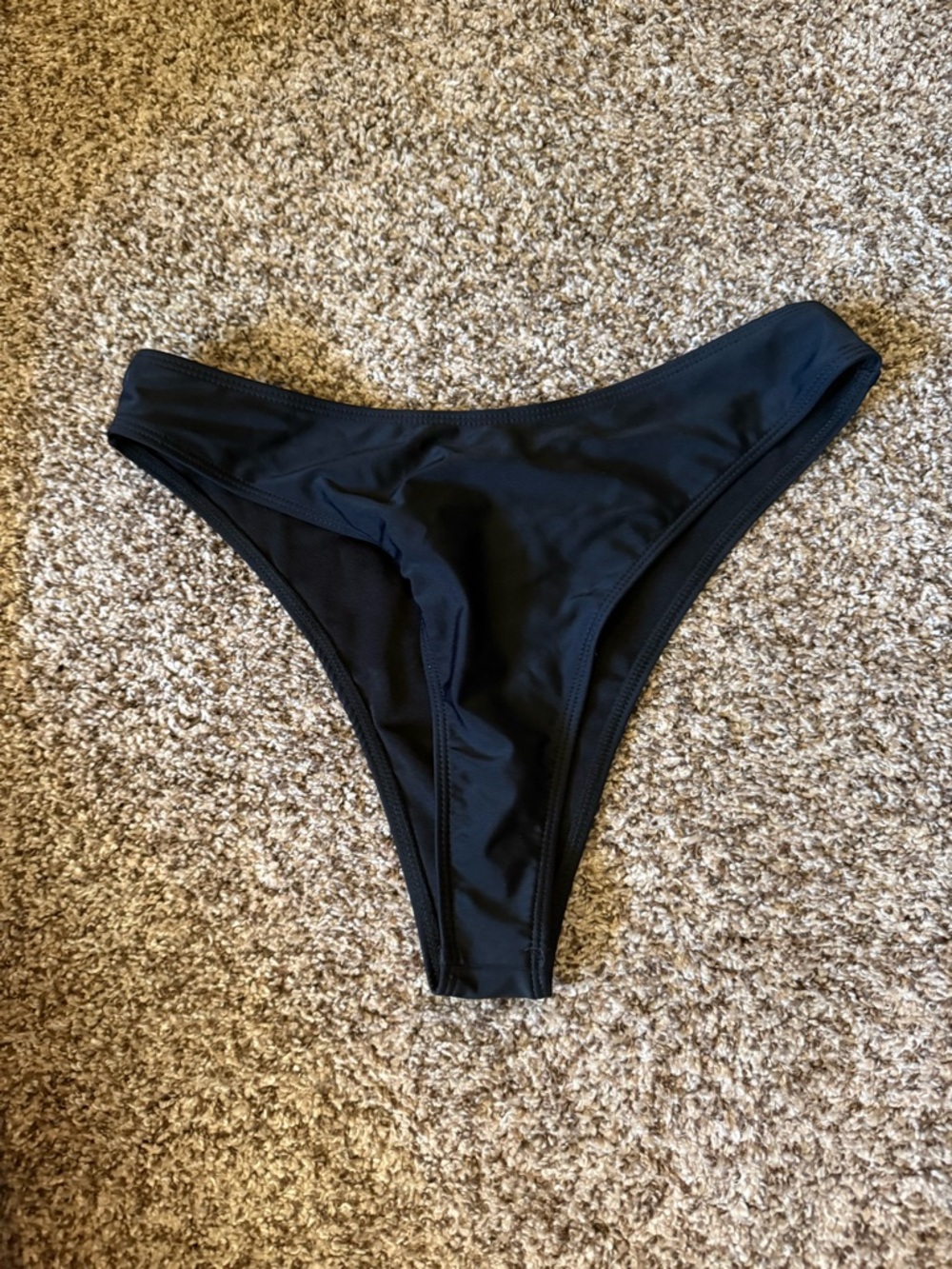 Women's Black Bikini Bottom - Classic Hipster Swim Bottom